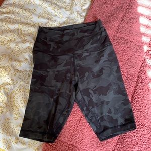 Camo Lululemon Biker Shorts